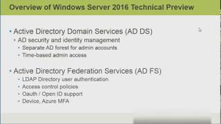 Windows Server 2016 New features [upl. by Arocet]