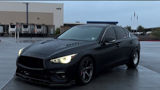 Infiniti Q50 gets 3 inch custom exhaust [upl. by Yttak]