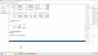 Stata Basics Simple Regressions Scalars and Scatter plots [upl. by Karlis]