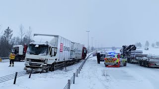 Fullt snøkaos på Østlandet [upl. by Zane6]