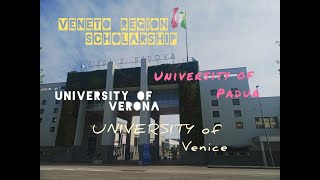 VENETO REGION SCHOLARSHIP  UNIVERSITY OF PADUA  CAFOSCARI VENICE  UNIVERSITY OF VERONA [upl. by Hamish]