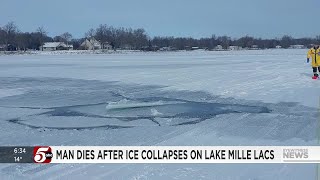 Isle man dies after vehicle breaks through Mille Lacs [upl. by Navnod911]