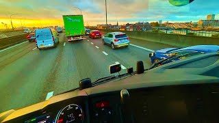 POV Truck Driving 🇧🇪 Antwerpen to Hesselt A13 E313  Scania R450  ASMR  4K HD  truck hgv pov [upl. by Aneehc]