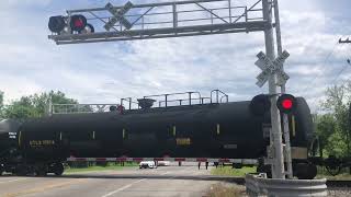 KCS LL60 with KCSM Gevo passes through Garyville LA [upl. by Eartnoed]