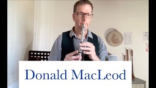 Donald MacLeod ein schottischer Hornpipe auf der Tin Whistle in A [upl. by Stiegler]