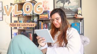 Une liseuse COULEUR  😍 VLOG 48h de lecture 💛 [upl. by Inuat]