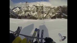 Scariest ski lift  Nearly fell off the ski lift [upl. by Ianteen]