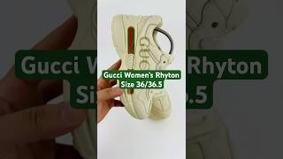 Gucci Womens Rhyton With Gucci Logo Shoes Size 36365  ‎528892 DRW00 9522 prelovedtreasures [upl. by Hillier]