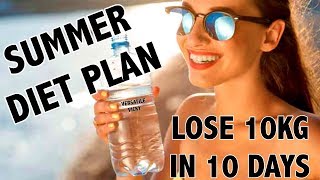 Summer Indian Diet Plan For Weight Loss Hindi  How to Lose Weight Fast 10 Kgs in 10 Days [upl. by Toffey]