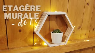 Tuto  Etagère murale à moins de 1€   DIY [upl. by Tnahsarp299]