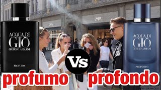 Acqua dio gio profumo vs Acqua di Gio profondo  fragrance test [upl. by Novihc69]