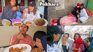 Exploring Pokhara NepalOur First Day In Pokhara 🇳🇵Pork Chowmein MoMo Ramen With EggMukbang [upl. by Soneson]