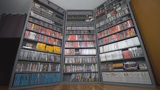 How to Build EASY Shelves for Video Games CDs BluRays DVDs Collectibles Storage Media Shelf [upl. by Aekim292]