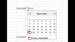 tutorial membuat pilihan tanggal pada kalender di ms excel dengan visual basic code [upl. by Jarib]