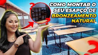 COMO MONTEI O MEU ESPAÇO DE BRONZEAMENTO  DIA A DIA DE UMA BRONZEADORA VLOGDAGIBRONZE [upl. by Nepil]