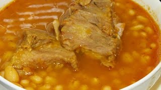 FRIJOLES BLANCOS CON CERDORECETA SALVADORENA [upl. by Inobe715]