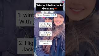 Survive winter in Germany 🇩🇪 winter lifehacksgermanlifeeurope [upl. by Elagibba]