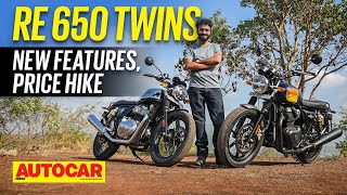 2023 Royal Enfield Interceptor Continental GT 650 review  Whats new  First Ride  Autocar India [upl. by Nennarb]