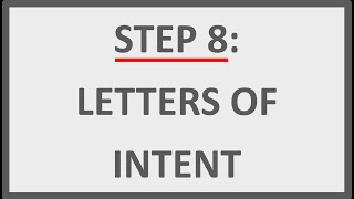 Step 8  Write amp Send Letters Of Intent [upl. by Cyrille]