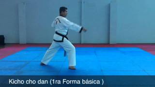 Kicho cho dan primera forma básica Tae Kwon Do [upl. by Yendor971]