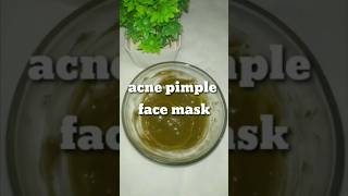 Acne pimple face mask shorts trending ytshots [upl. by Schulz565]