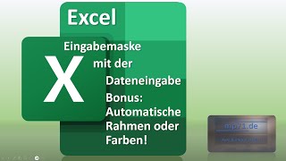 Excel Eingabemaske amp automatische Linien [upl. by Branca199]