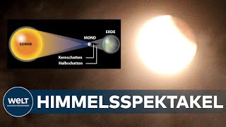 Partielle SONNENFINSTERNIS Himmelsspektakel in Deutschland [upl. by Desdee481]