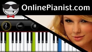 Taylor Swift  Fearless  Piano Tutorial [upl. by Fital]