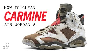 How To Clean Air Jordan Carmine 6 With Reshoevn8r [upl. by Annabel]