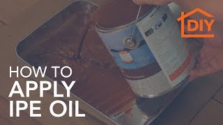 How to Apply DeckWise IPE Oil for Hardwood [upl. by Hum]