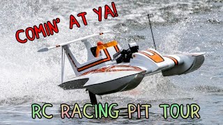 RC Model Hydroplane Racing Up Close  Gold Cup Pit Tour [upl. by Euphemie]