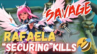 RAFAELA BECOMES THE ANGEL OF DEATH  RAFAELA BEST BUILD 2024  MOBILE LEGENDS [upl. by Crandall]