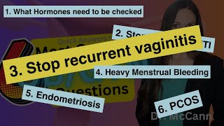 3 How to stop recurrent vaginitis and odor [upl. by Ryon]