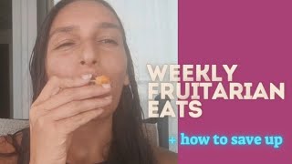 what I eat in a week fruitarian not in the tropics  pro tips to spend less as a Fruitarian [upl. by Morentz]