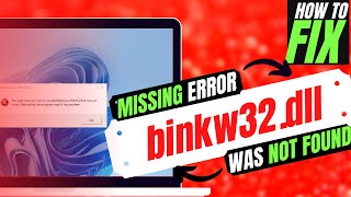 2022 How To Fix binkw32dll Missing Error ✅Not found error💻 Windows 10117 💻 3264bit [upl. by Ahsekel25]