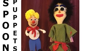 How to Make SPOON Puppets  Kaşık Kukla Yapımı  DIY  QPerformans [upl. by Nahguav]