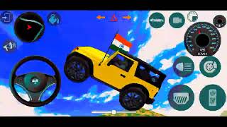 Dollar song New Car Simulator 3d Mahindra yellow Thar😈 Mobile game [upl. by Airemat900]