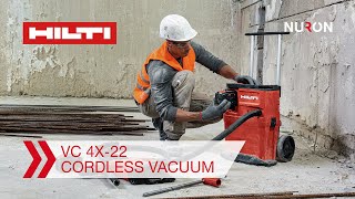 Hilti Nuron VC 4X22 Cordless Vacuum  Features and Benefits [upl. by Broadbent690]