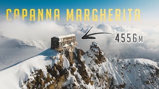 Overnight in the Highest Hut of the Alps  CAPANNA MARGHERITA 4556m [upl. by Pol310]