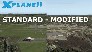 X Plane 11 Standard Scenery vs Custom Scenery with Ortho4XP [upl. by Regdirb963]