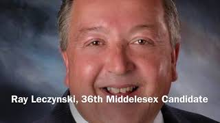 Interview With Raymond Leczynski Republican Candidate 36th Middlesex [upl. by Lashar791]