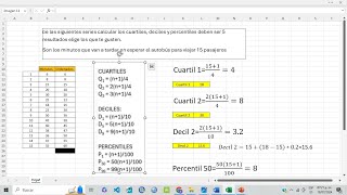 Cuartiles  deciles y percentiles herramientas para analizar datos no agrupados [upl. by Riggs]