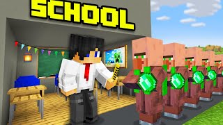 Minecraft but I Open a School [upl. by Ueihtam]