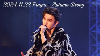 Dimash Prague concert Fan cam Autumn Strong 20241122 [upl. by Diane707]