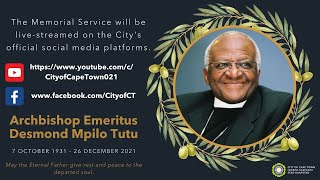 Memorial Service for Archbishop Tutu [upl. by Marpet]