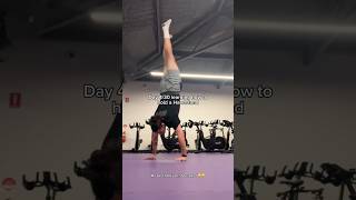 Day 430 learning to hold a Handstand calisthenics handstand shorts [upl. by Rofotsirk]