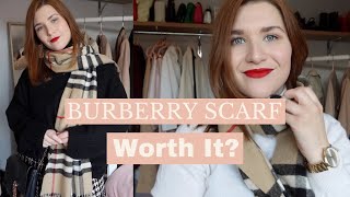 BURBERRY SCARF review amp outfit inspiration [upl. by Neved]