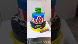 New designThe Iconic Spiderman Fondant Cakecakedecorating ytshortfeedvideocakedesign [upl. by Nosnorb]