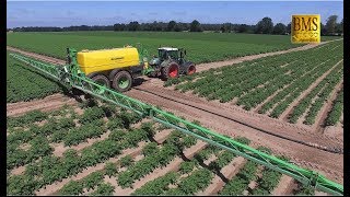 36 m DAMMANN ProfiClass Feldspritze mit Fendt 724  Integrierter Pflanzenschutz im Kartoffelanbau [upl. by Harlen516]