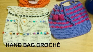 Handbag Making Beads  Crochet  Beautiful [upl. by Ellitnahc]